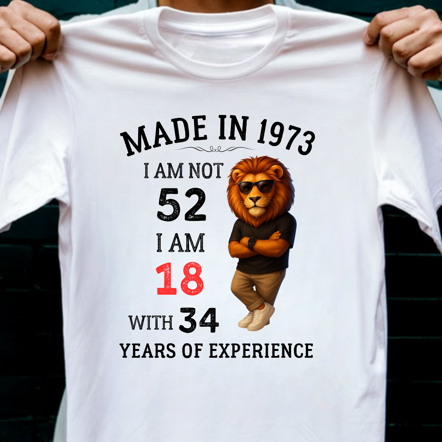 MADE IN 1973 I AM NOT 52 CLASSIC T-SHIRT