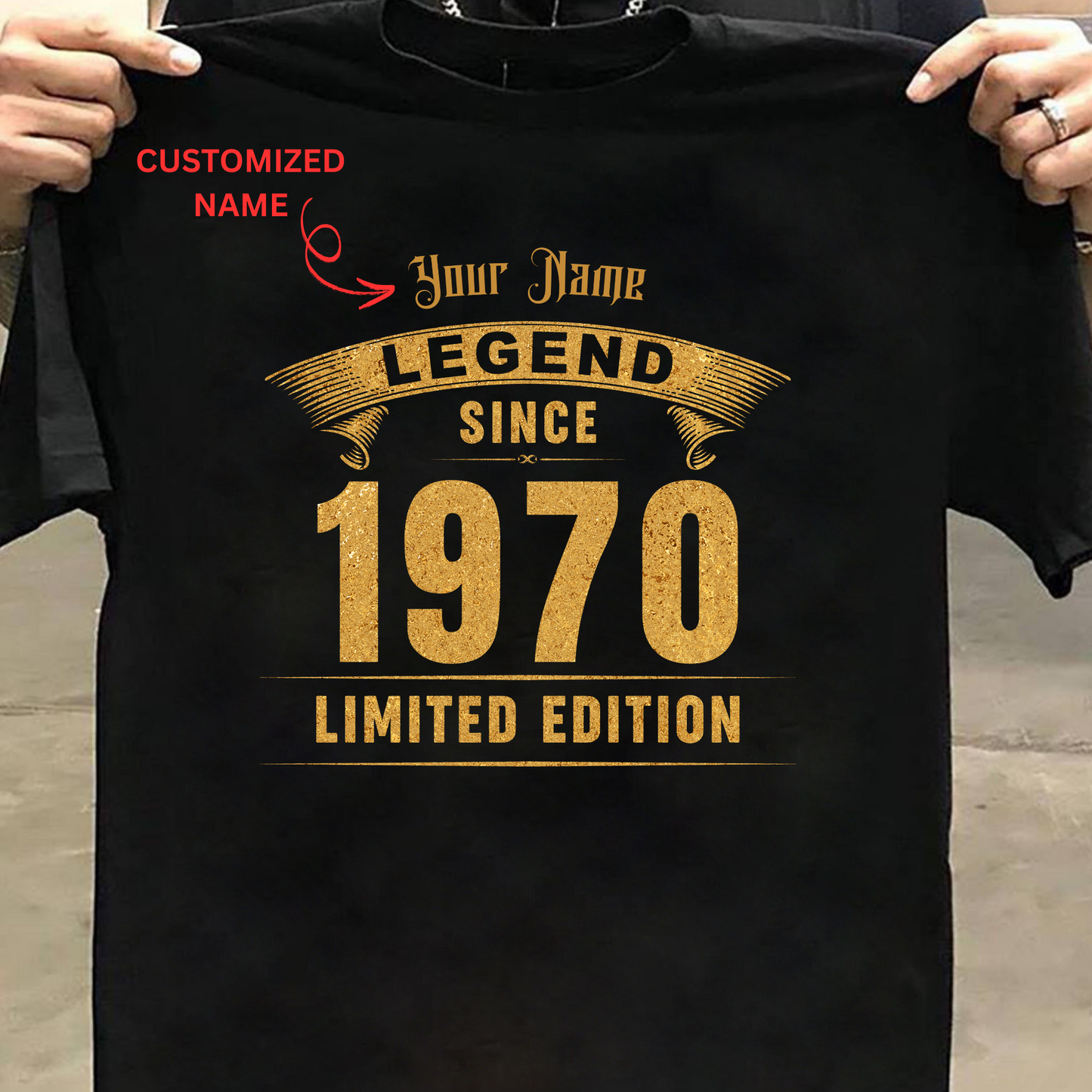 CUSTOMIZATION -LEGEND SINCE 1970 PREMIUM QUALITY T-SHIRT