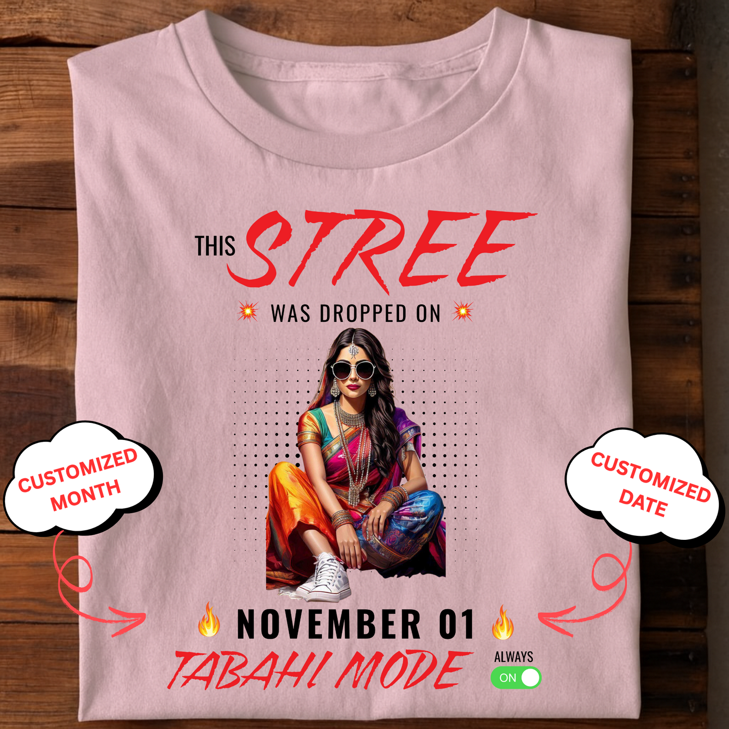 CUSTOMIZED-STREE, TABAHI MODE CLASSIC T-SHIRT