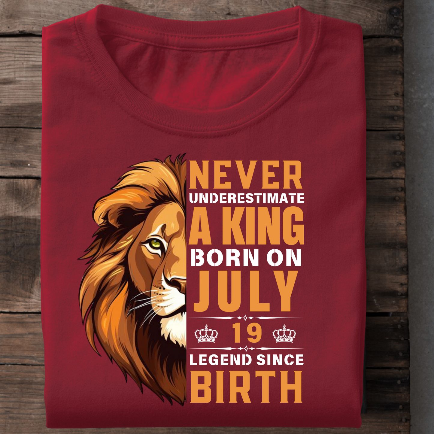 KING JULY 19 PREMIUM QUALITY T-SHIRT