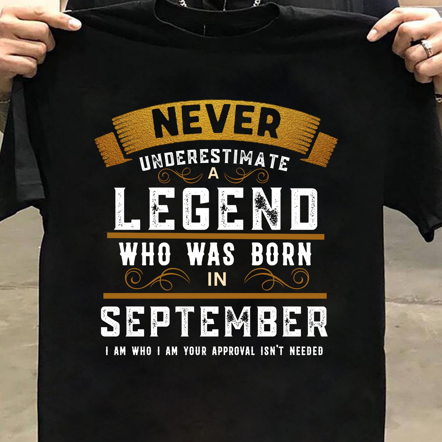 SEPTEMBER LEGEND PREMIUM QUALITY T-SHIRT