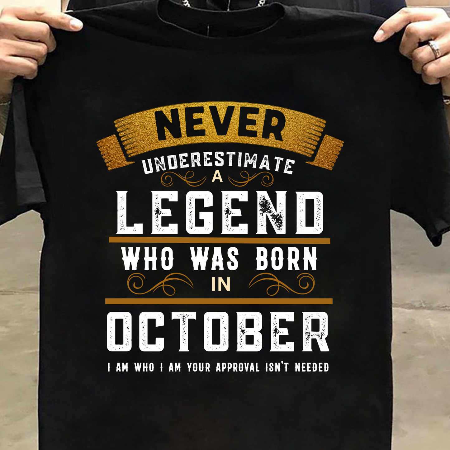 OCTOBER LEGEND PREMIUM QUALITY T-SHIRT