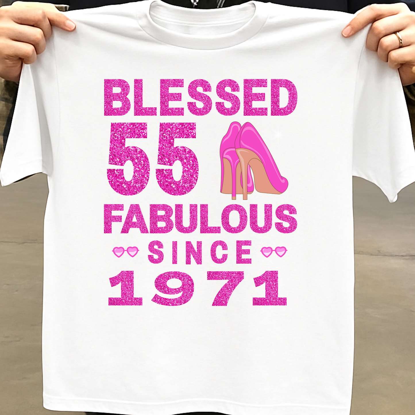 BLESSED 55 FAB SINCE 1971 CLASSIC T-SHIRT
