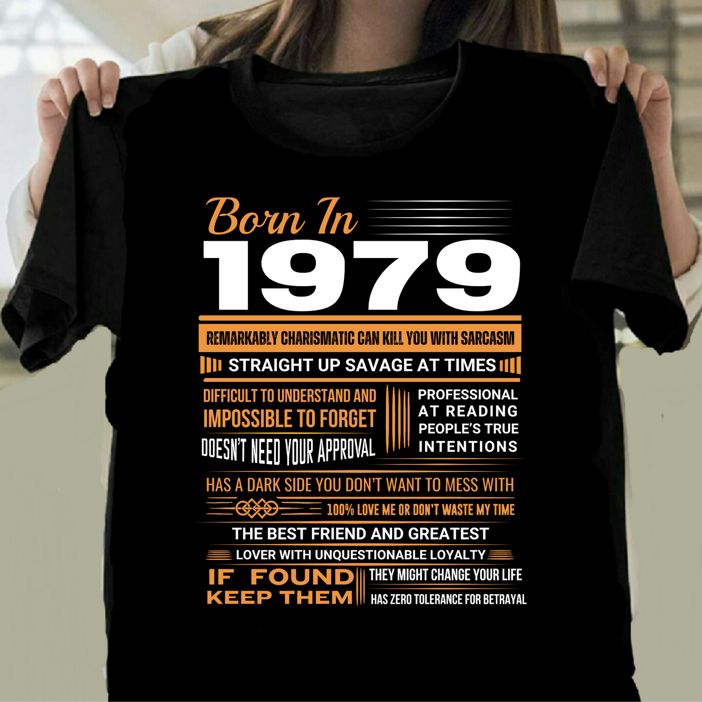 BORN IN 1979 SAVAGE CLASSIC T-SHIRT