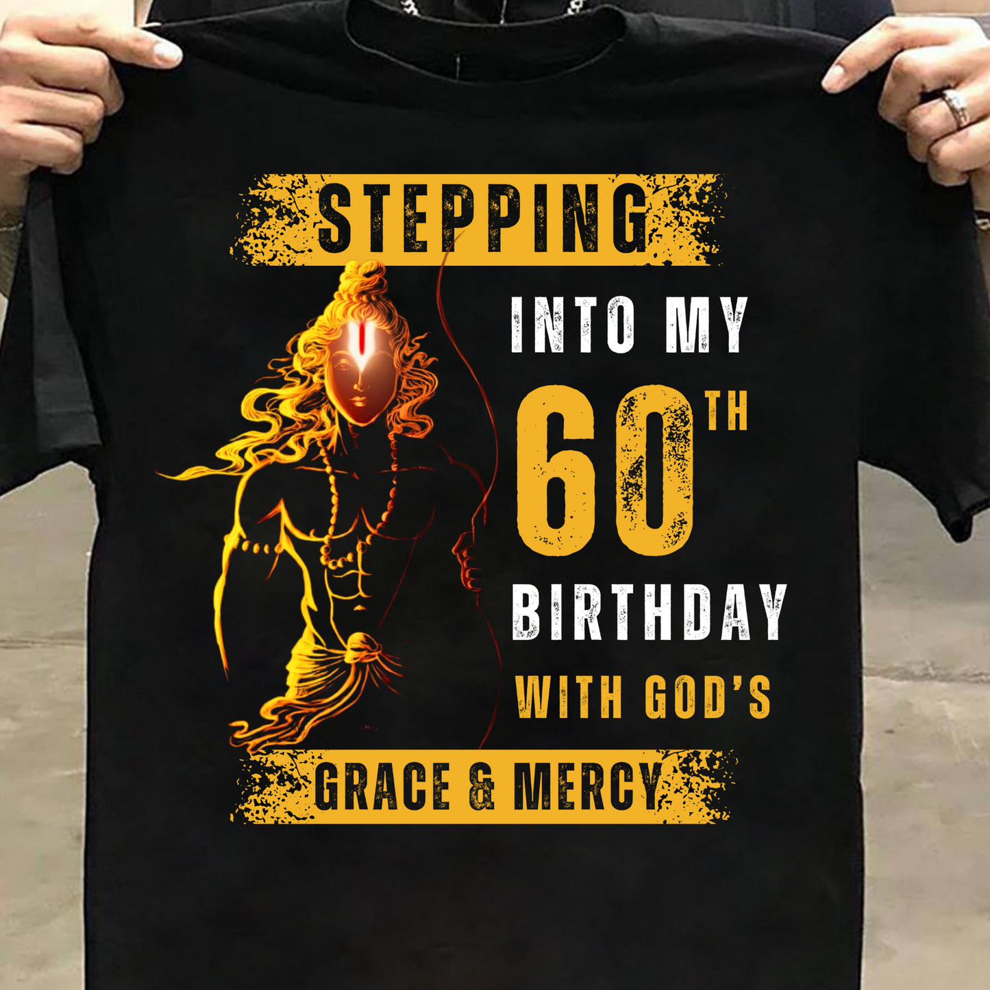 STEPPING INTO MY 60TH BIRTHDAY WITH GOD'S GRACE & MERCY CLASSIC T-SHIRT