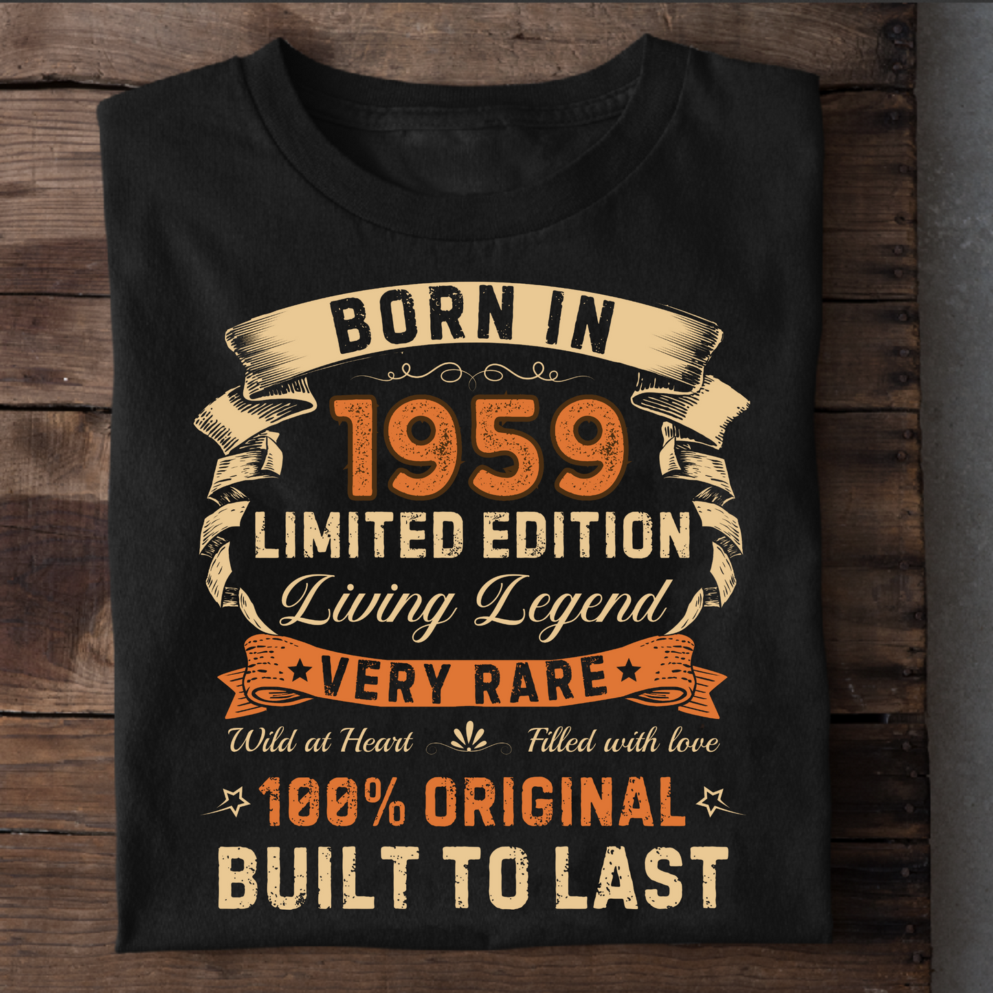 BORN IN 1959 LIMITED EDITION PREMIUM CLASSIC T-SHIRT