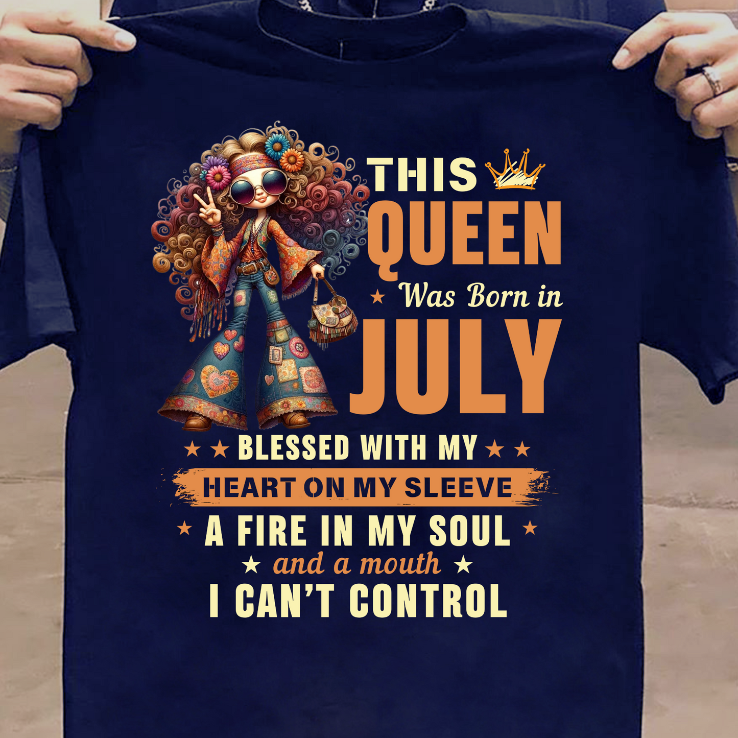 QUEEN JULY HEART ON MY SLEEVE CLASSIC T-SHIRT