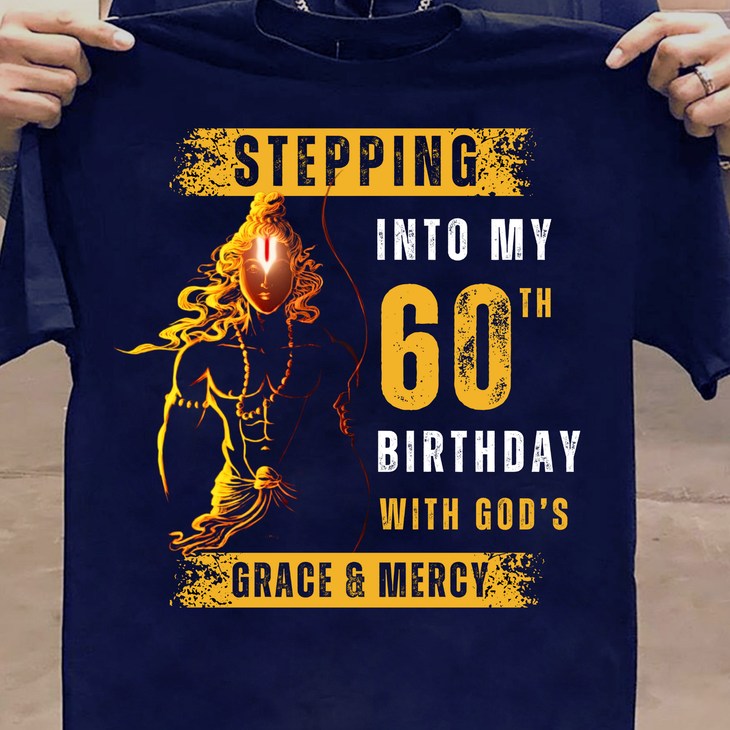 STEPPING INTO MY 60TH BIRTHDAY WITH GOD'S GRACE & MERCY CLASSIC T-SHIRT