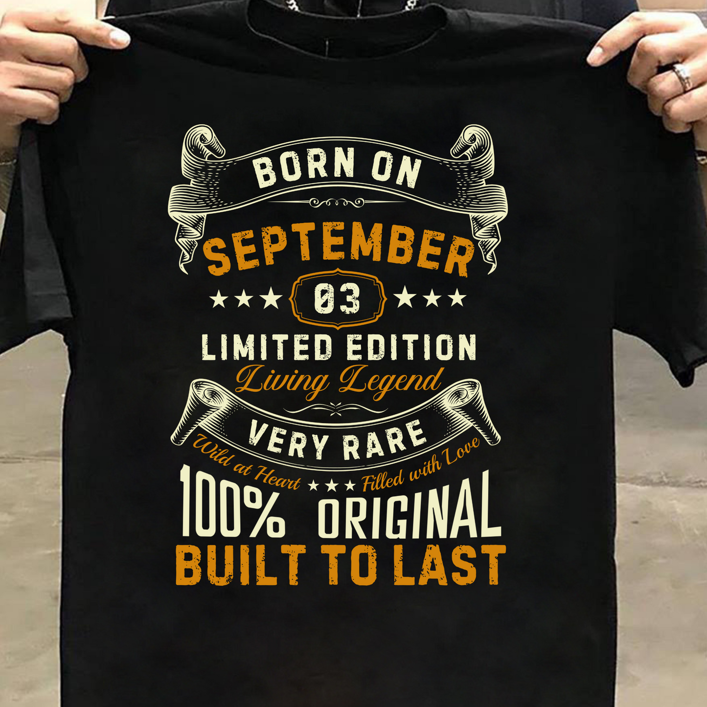BORN ON SEPTEMBER 03 CLASSIC T-SHIRT