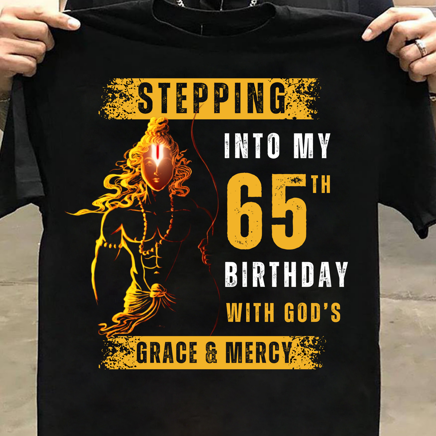 STEPPING INTO MY 65TH BIRTHDAY WITH GOD'S GRACE & MERCY CLASSIC T-SHIRT