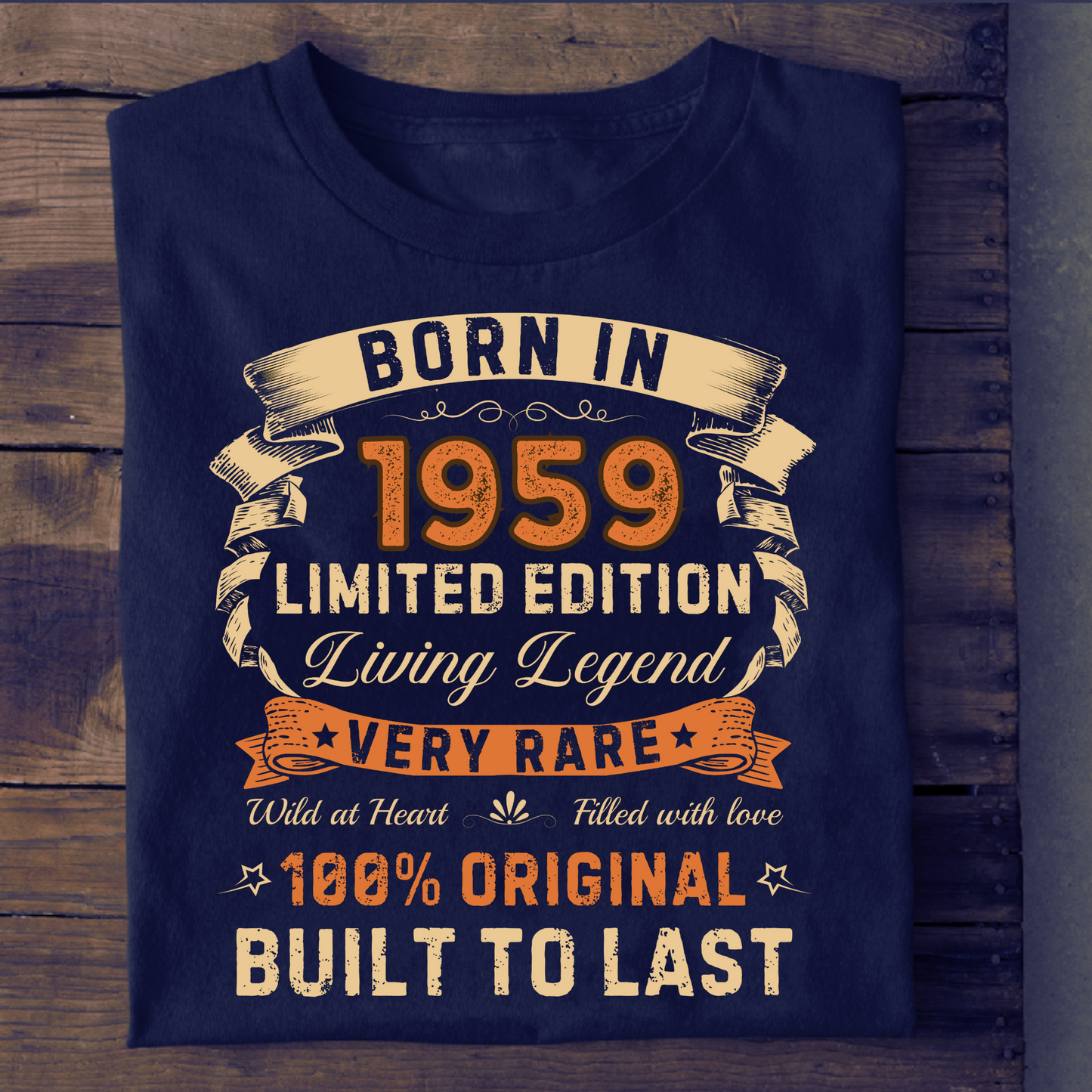 BORN IN 1959 LIMITED EDITION PREMIUM CLASSIC T-SHIRT