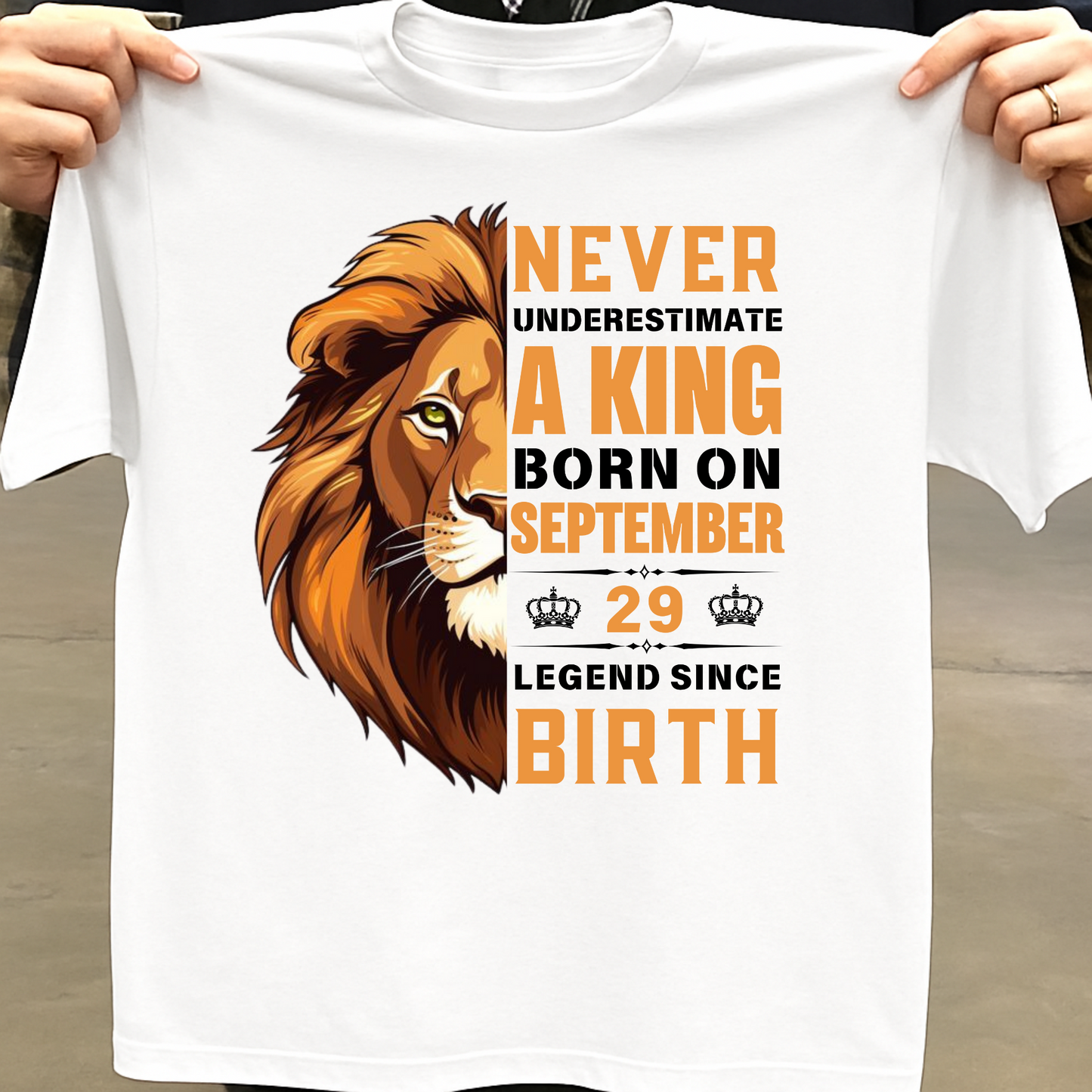 KING SEPTEMBER 29 PREMIUM QUALITY T-SHIRT