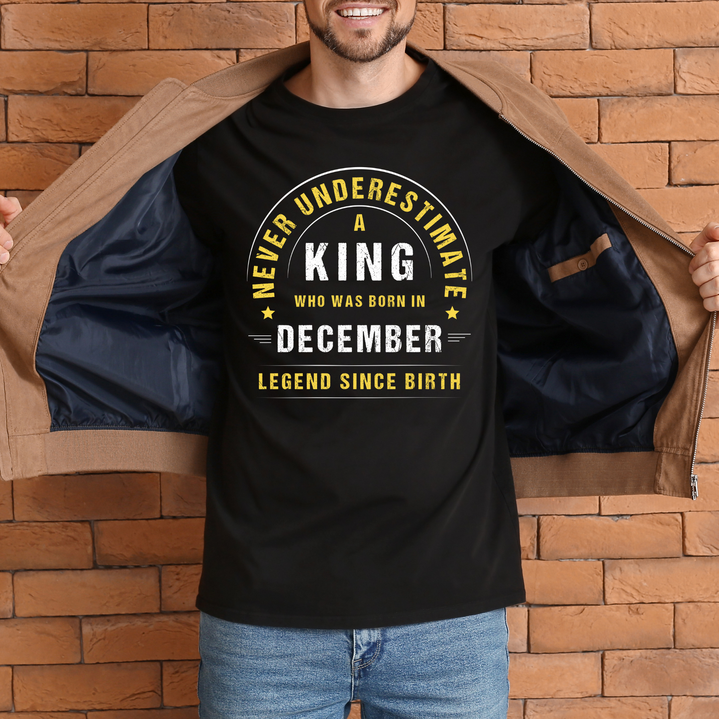 KING DECEMBER LEGEND PREMIUM QUALITY T-SHIRT