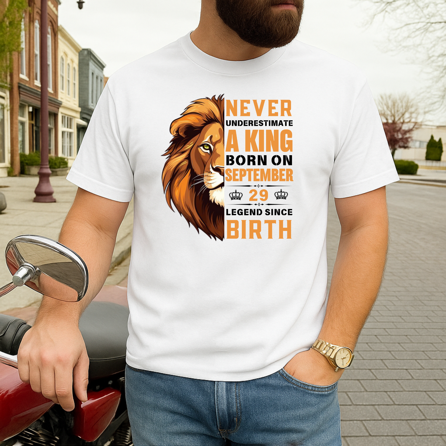 KING SEPTEMBER 29 PREMIUM QUALITY T-SHIRT