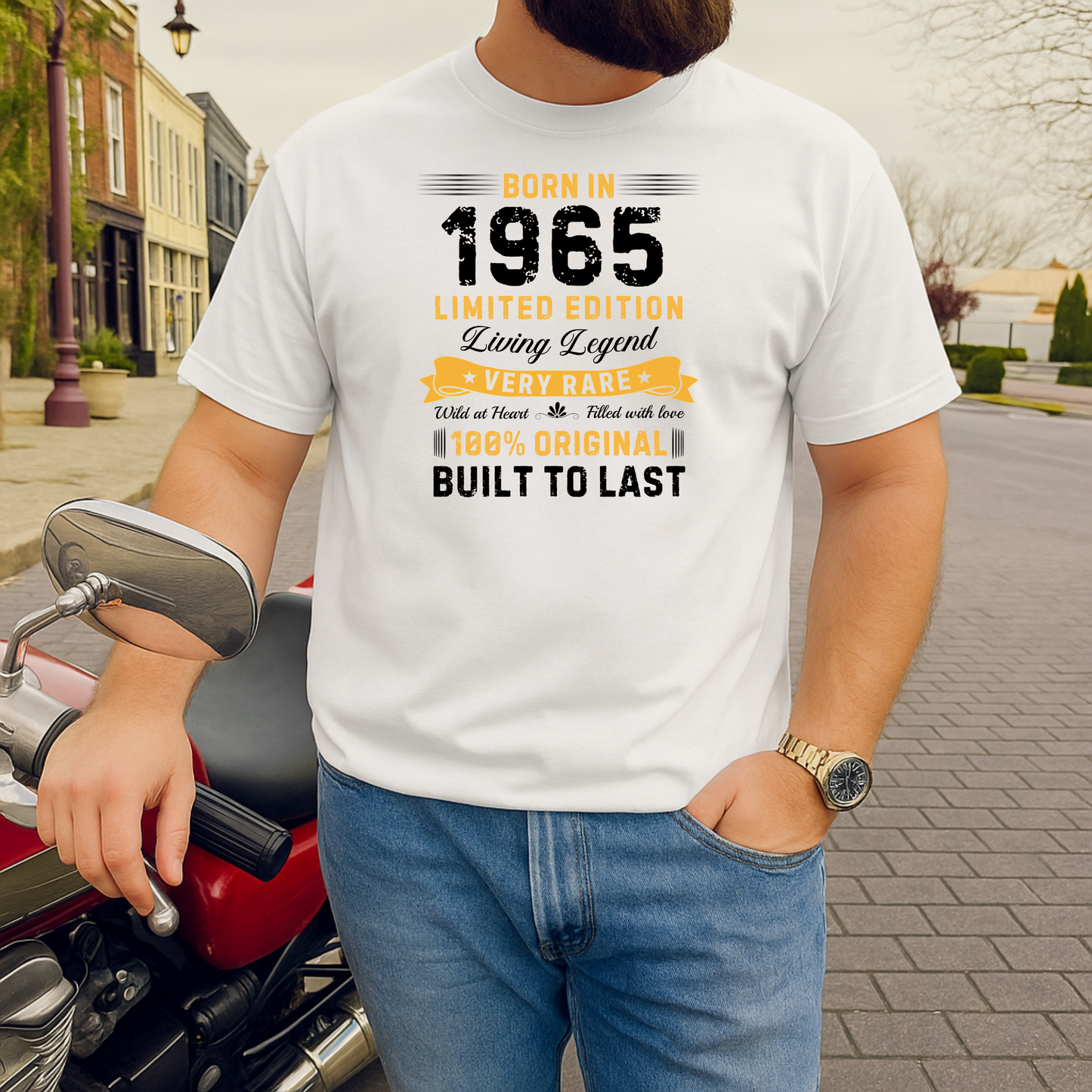 BORN IN 1965 BUILT TO LAST CLASSIC T-SHIRT