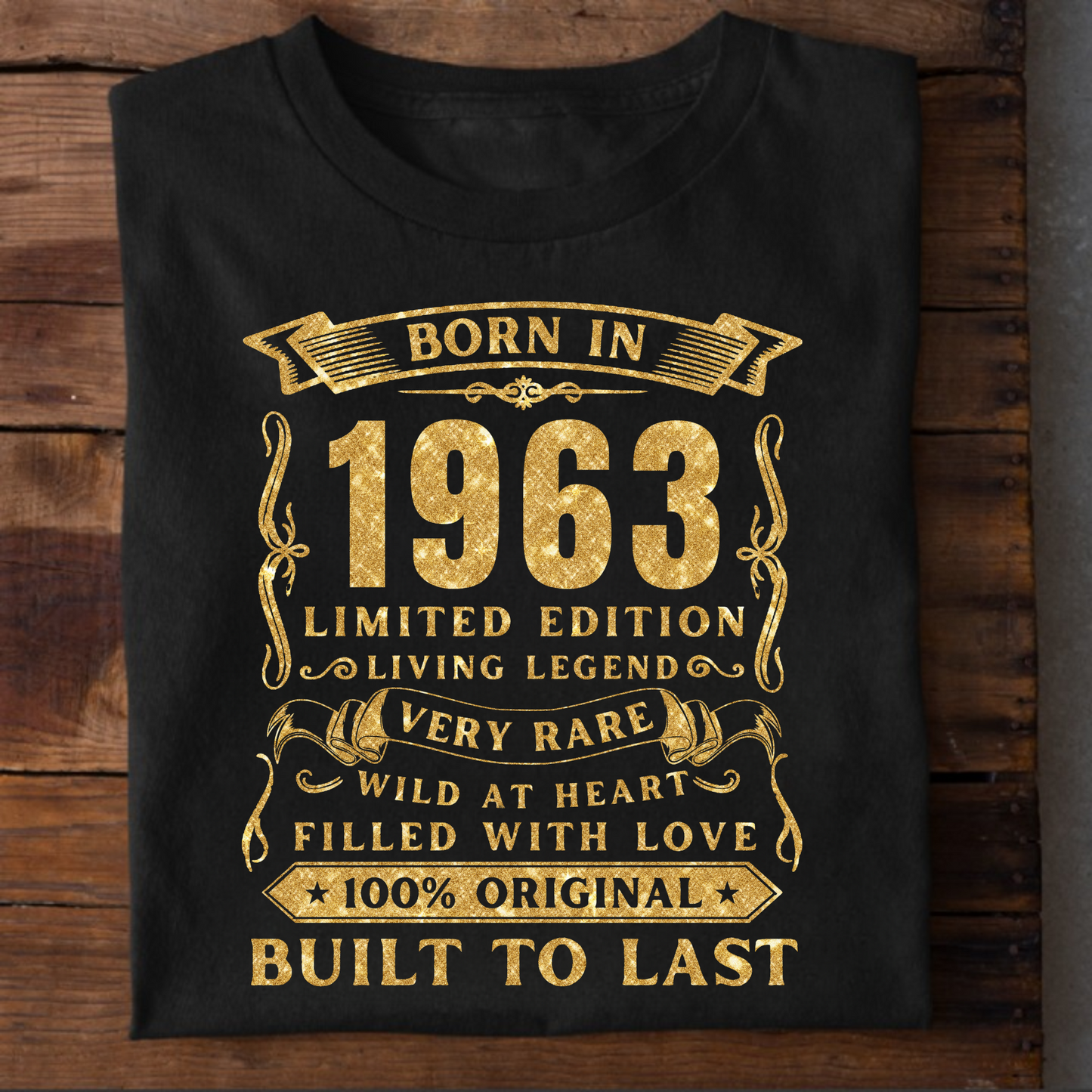 BORN IN 1963 PREMIUM QUALITY T-SHIRT