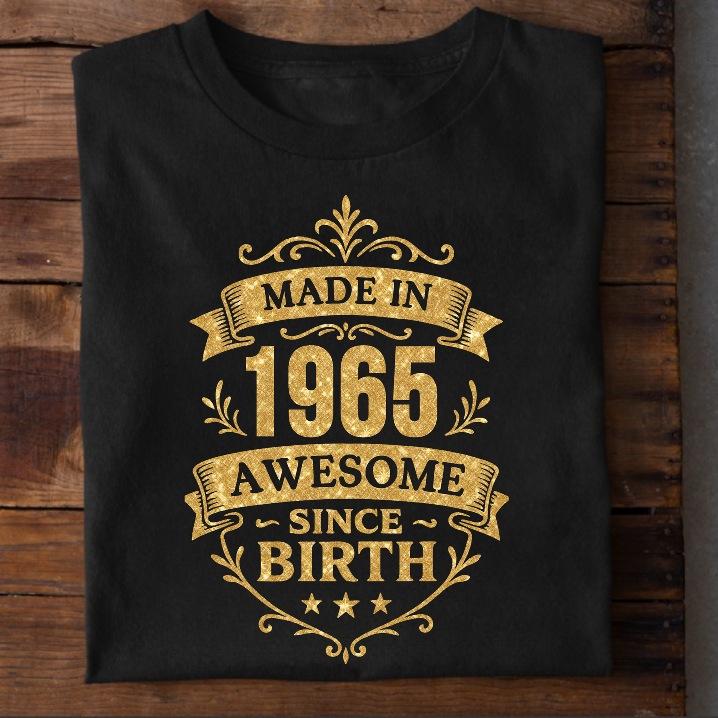 MADE IN 1965 AWESOME SINCE BIRTH PREMIUM QUALITY T-SHIRT
