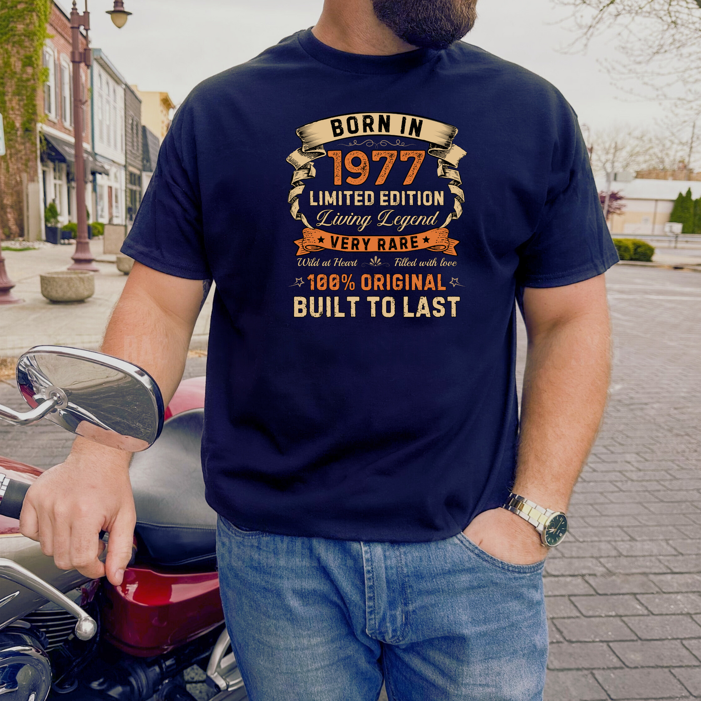 BORN IN 1977 LIMITED EDT PREMIUM QUALITY T-SHIRT