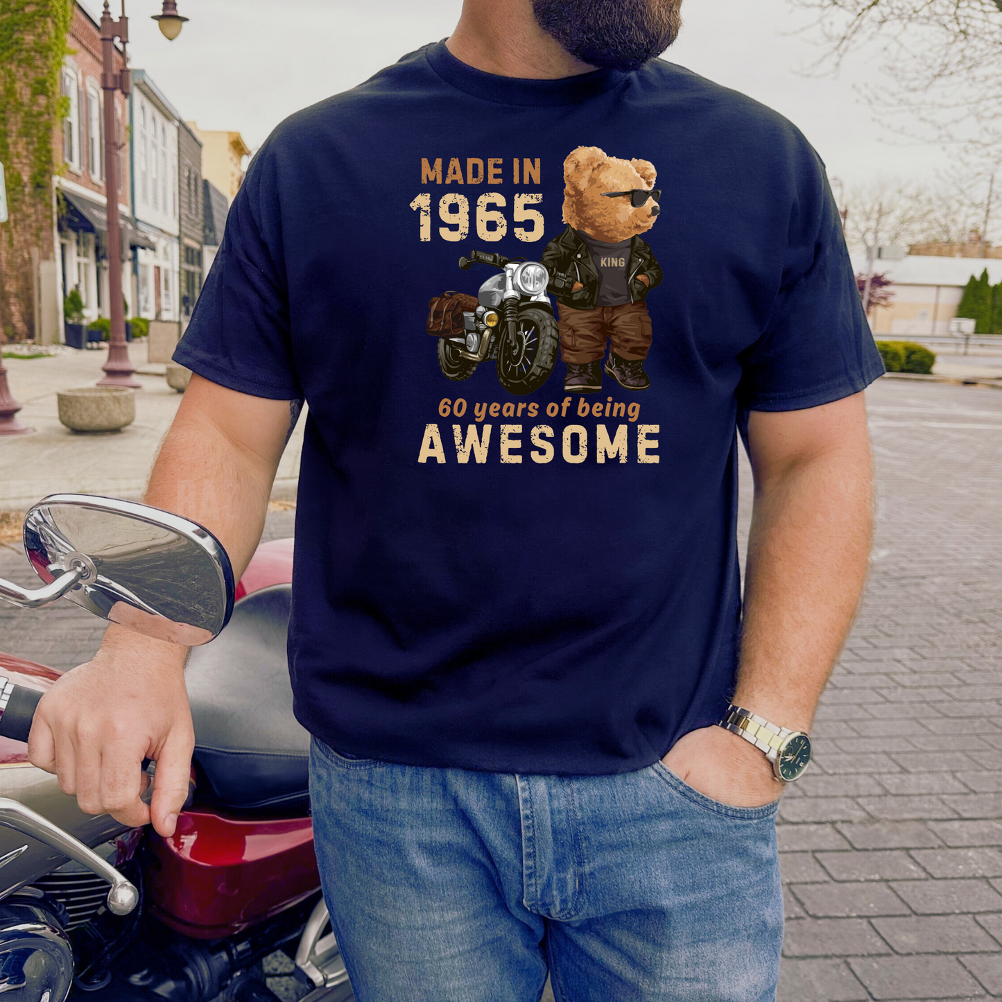 MADE IN 1965-60 YEARS (PANDA) PREMIUM QUALITY T-SHIRT