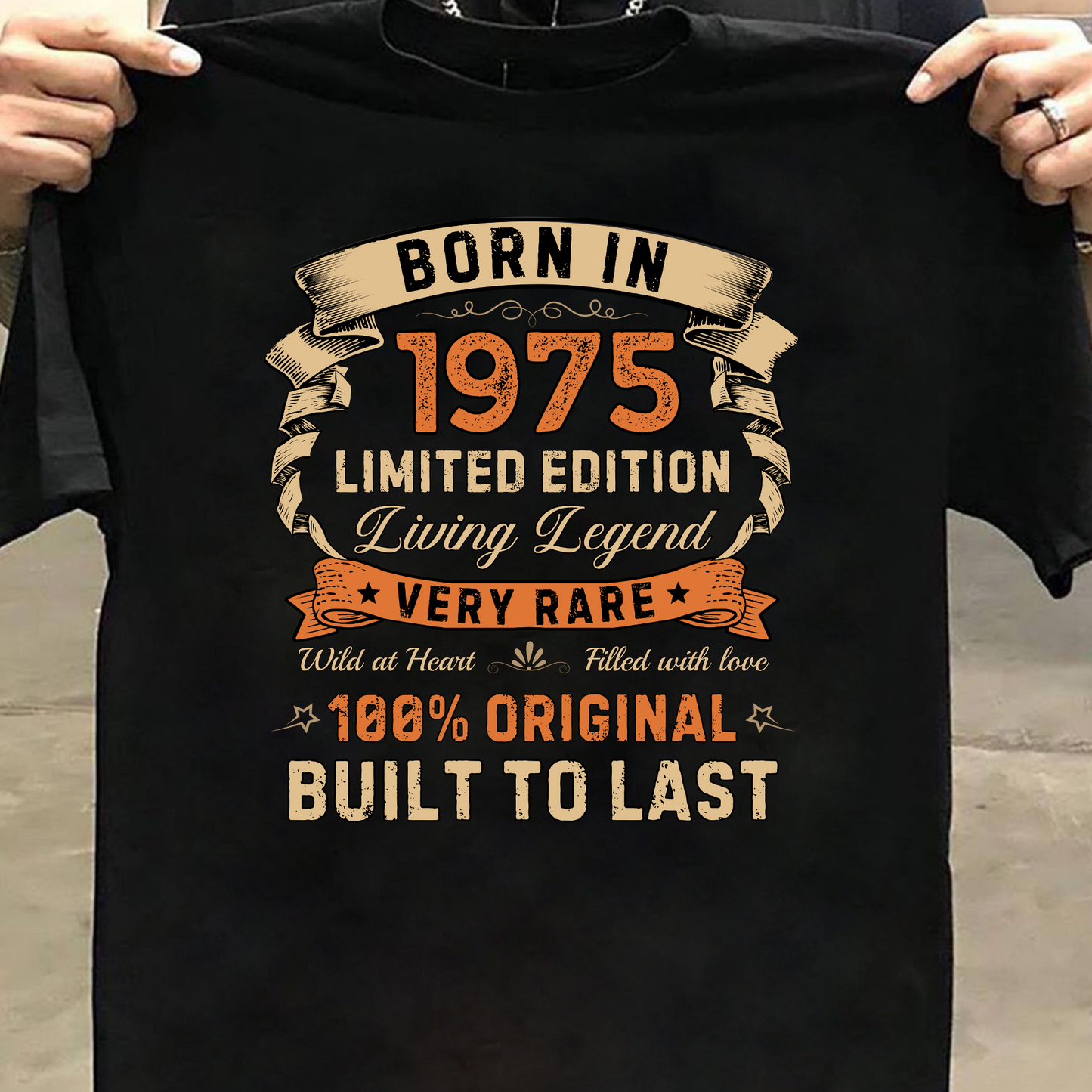 BORN IN 1975 LIMITED EDT PREMIUM QUALITY T-SHIRT