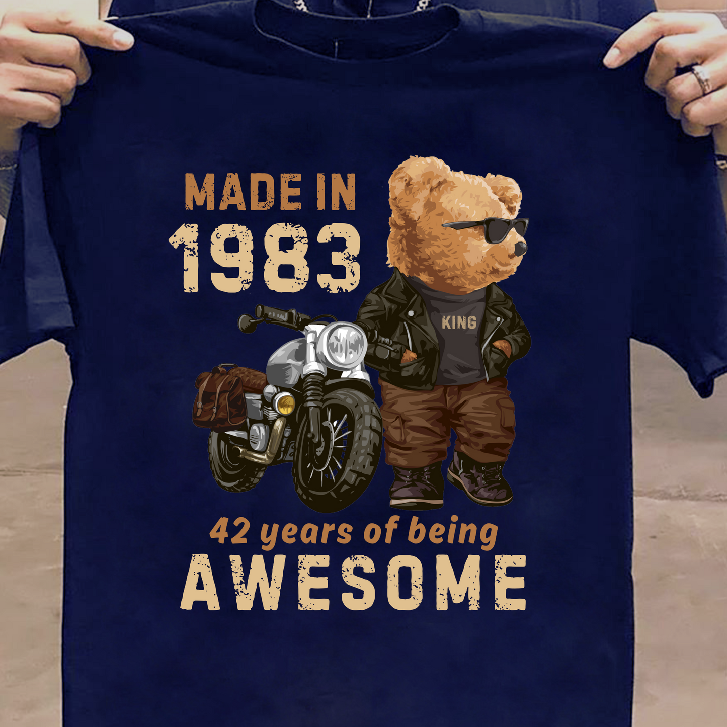 MADE IN 1983-42 YEARS (PANDA) PREMIUM QUALITY T-SHIRT