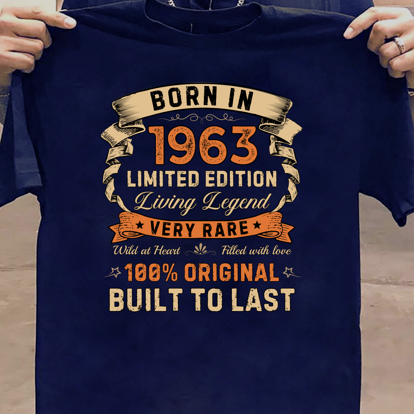 BORN IN 1963 LIMITED EDT PREMIUM QUALITY T-SHIRT