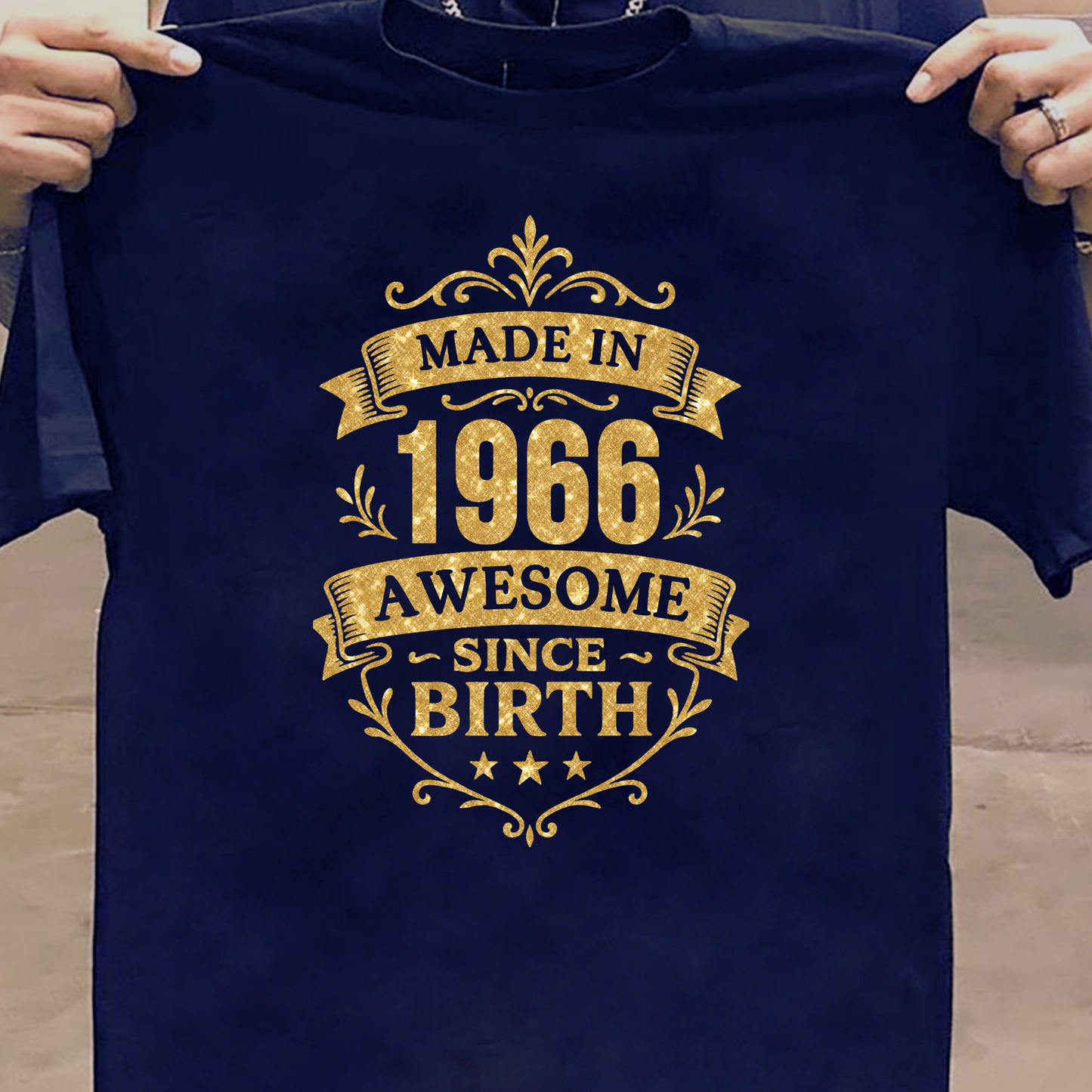 MADE IN 1966 AWESOME SINCE BIRTH PREMIUM QUALITY T-SHIRT
