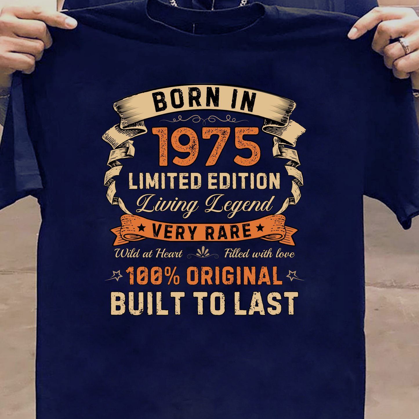 BORN IN 1975 LIMITED EDT PREMIUM QUALITY T-SHIRT