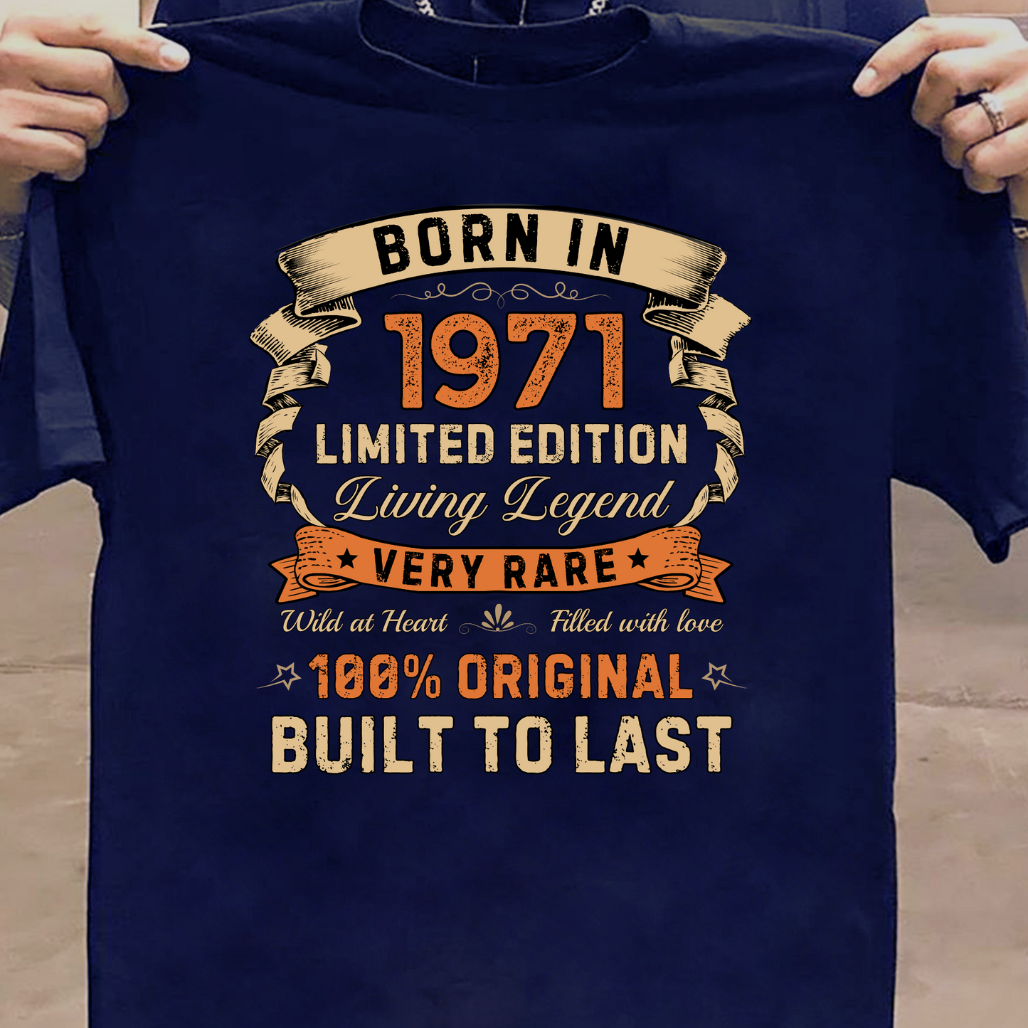 BORN IN 1971 LIMITED EDT PREMIUM QUALITY T-SHIRT