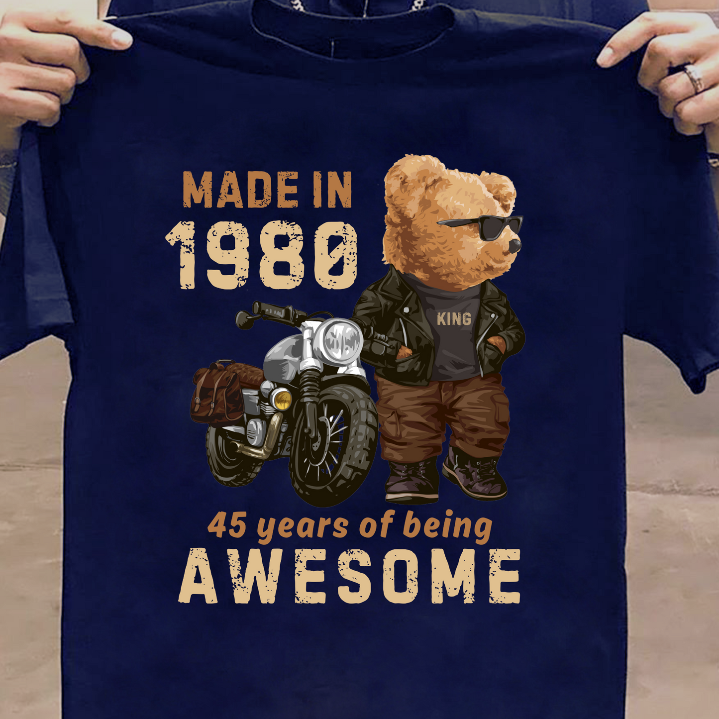MADE IN 1980-45 YEARS (PANDA) PREMIUM QUALITY T-SHIRT