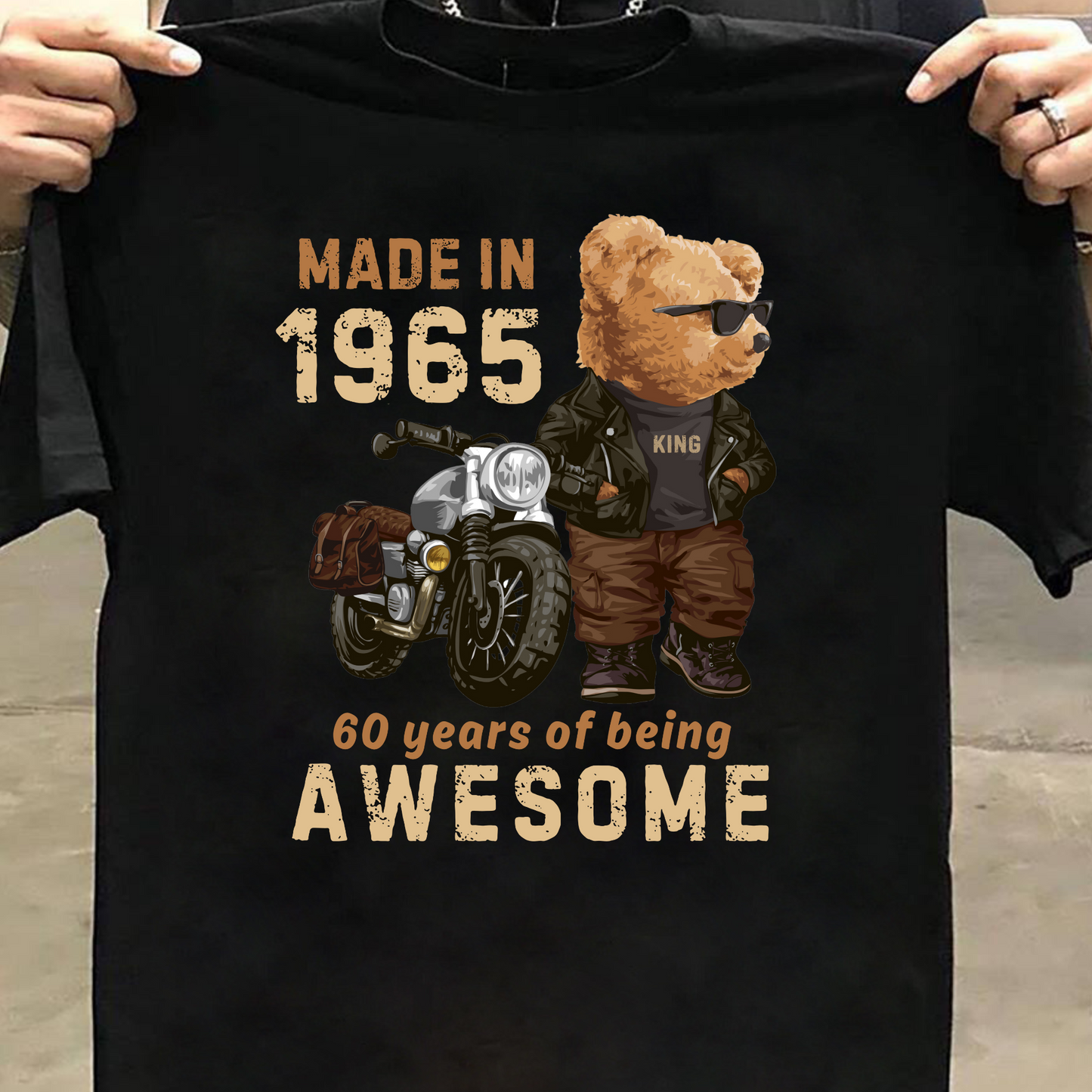 MADE IN 1965-60 YEARS (PANDA) PREMIUM QUALITY T-SHIRT