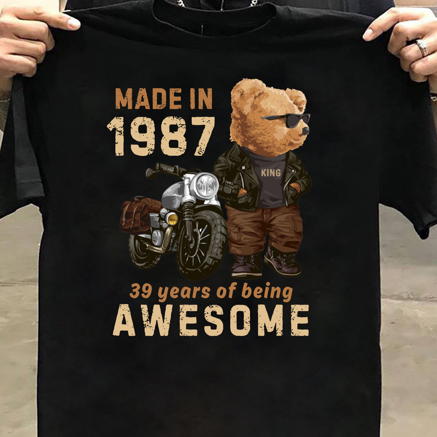 PANDA KING-MADE IN 1987 39 YEARS OF BEING AWESOME CLASSIC T-SIHRT
