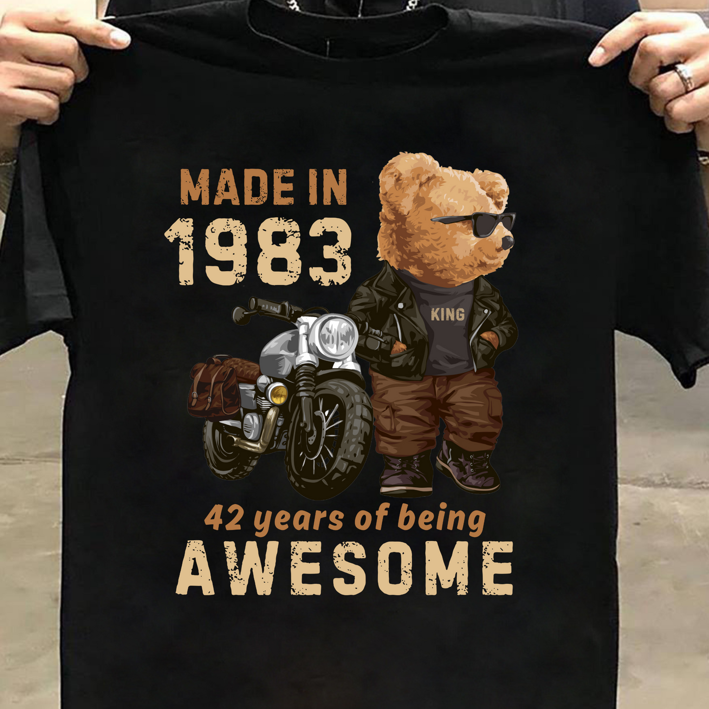 MADE IN 1983-42 YEARS (PANDA) PREMIUM QUALITY T-SHIRT