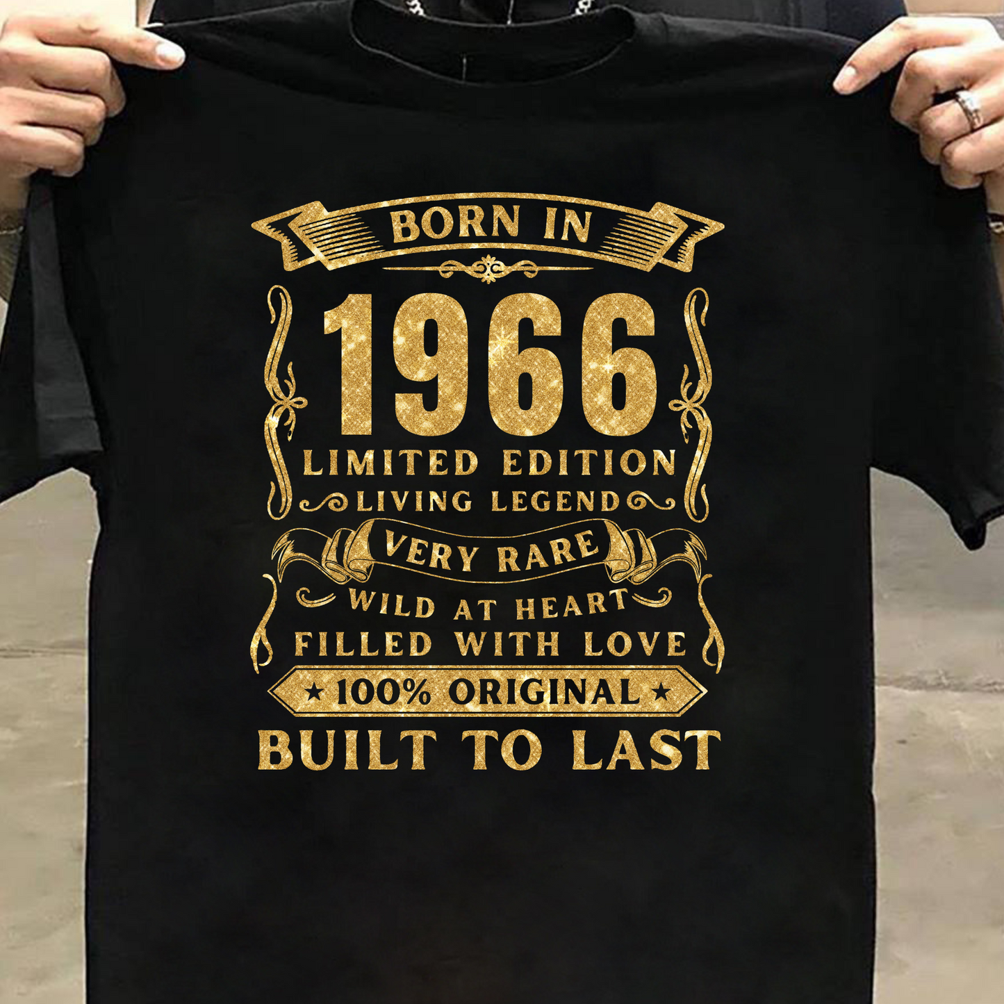 BORN IN 1966 PREMIUM QUALITY T-SHIRT
