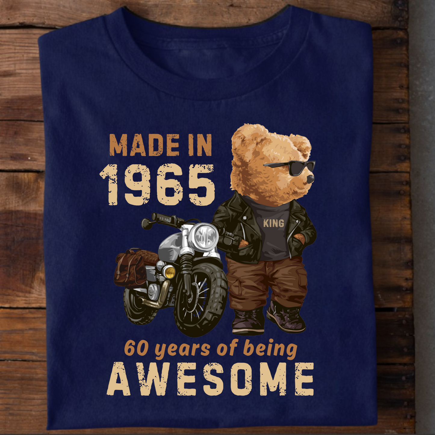 MADE IN 1965-60 YEARS (PANDA) PREMIUM QUALITY T-SHIRT
