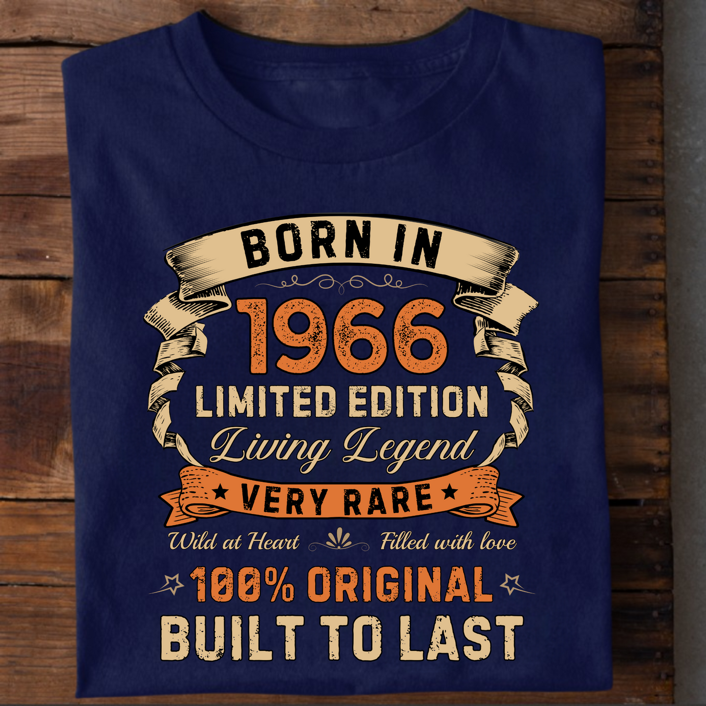 BORN IN 1966 LIMITED EDT PREMIUM QUALITY T-SHIRT