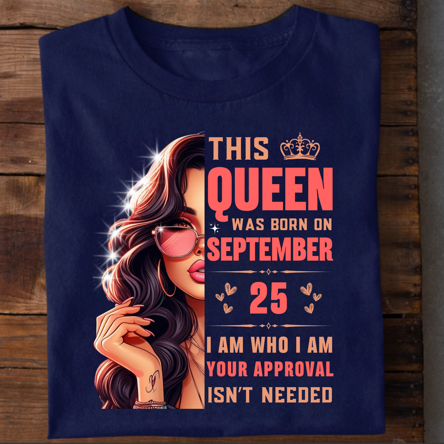 SEPTEMBER 25 QUEEN CLASSIC T-SHIRT