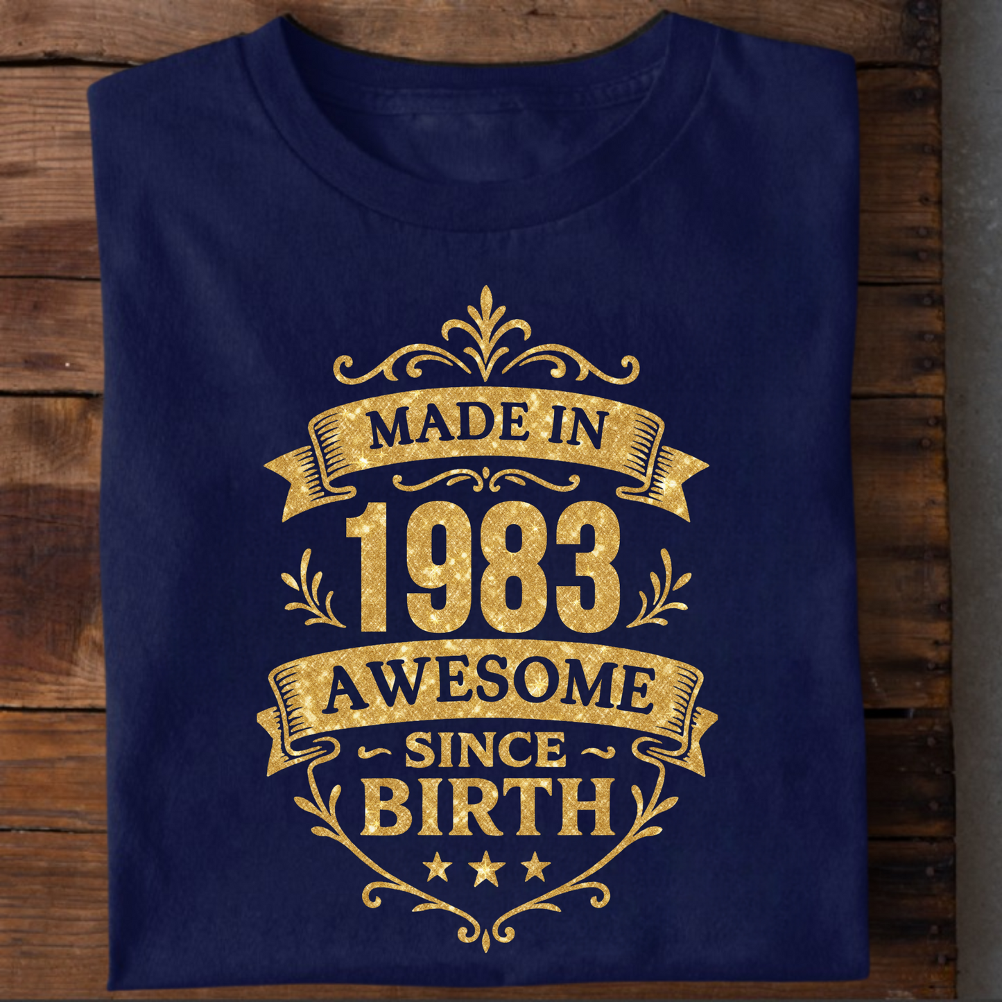 MADE IN 1983 AWESOME SINCE BIRTH PREMIUM QUALITY T-SHIRT