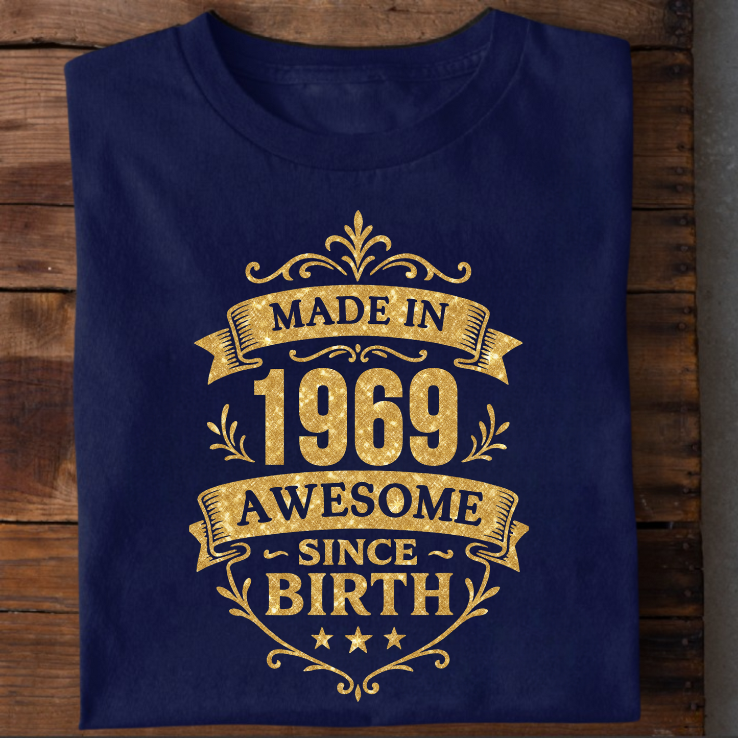 MADE IN 1969 AWESOME SINCE BIRTH PREMIUM QUALITY T-SHIRT