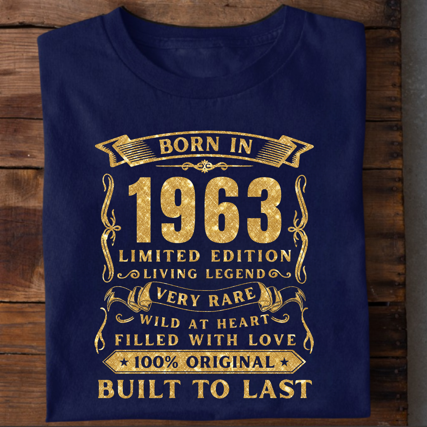 BORN IN 1963 PREMIUM QUALITY T-SHIRT