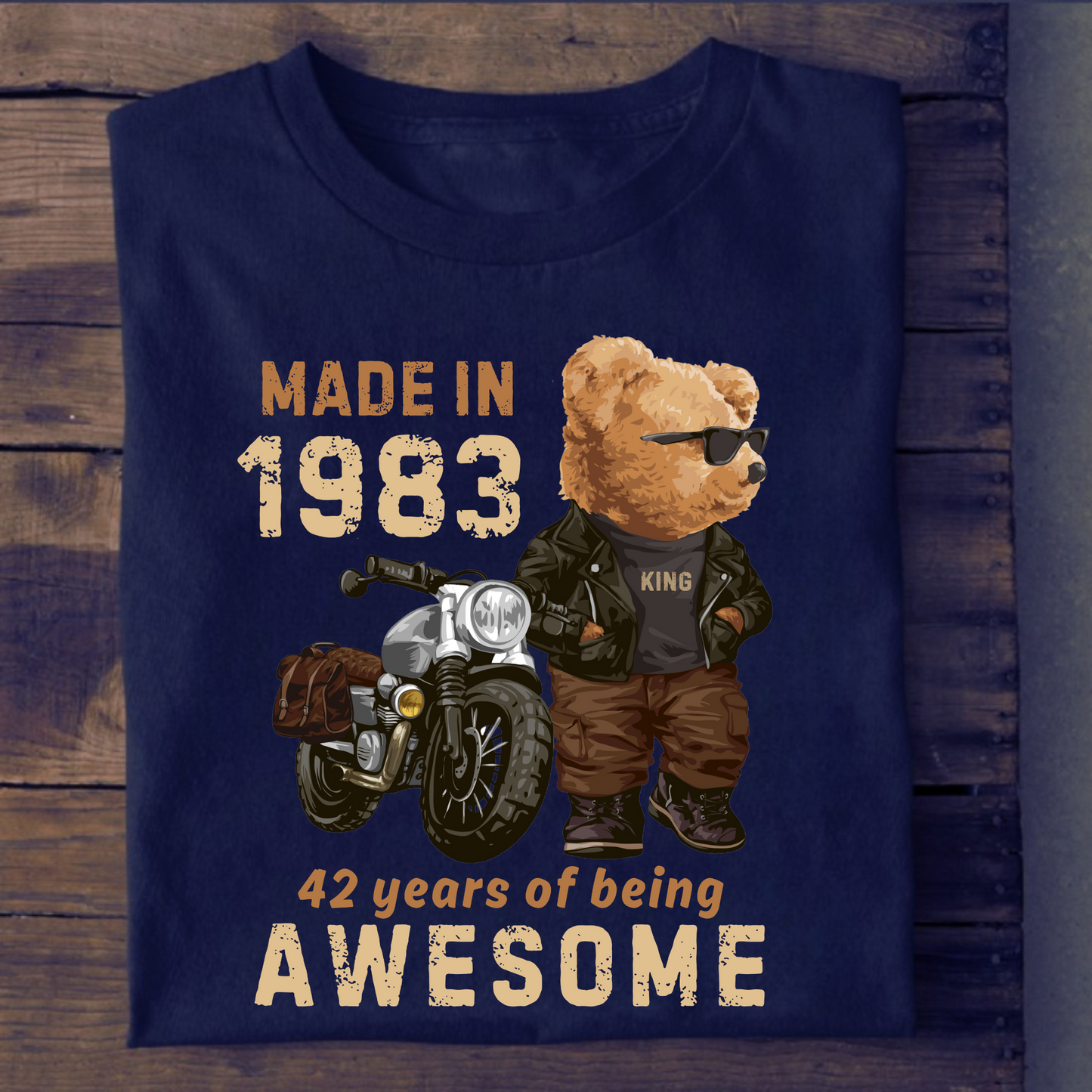 MADE IN 1983-42 YEARS (PANDA) PREMIUM QUALITY T-SHIRT