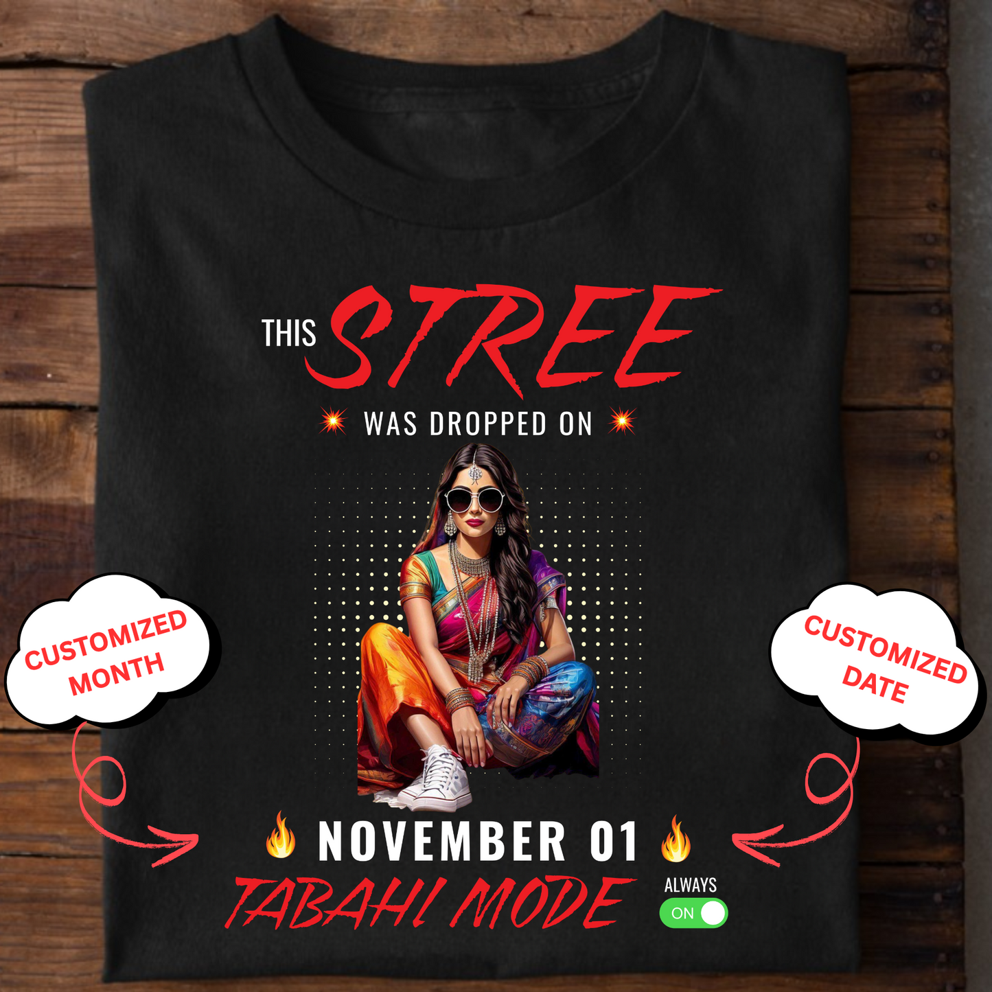 CUSTOMIZED-STREE, TABAHI MODE CLASSIC T-SHIRT