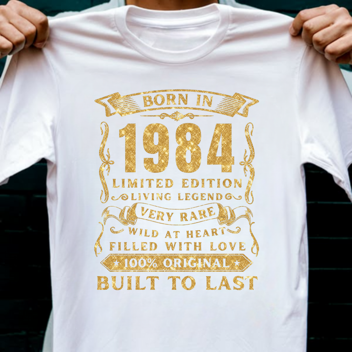 BORN IN 1984 PREMIUM QUALITY T-SHIRT