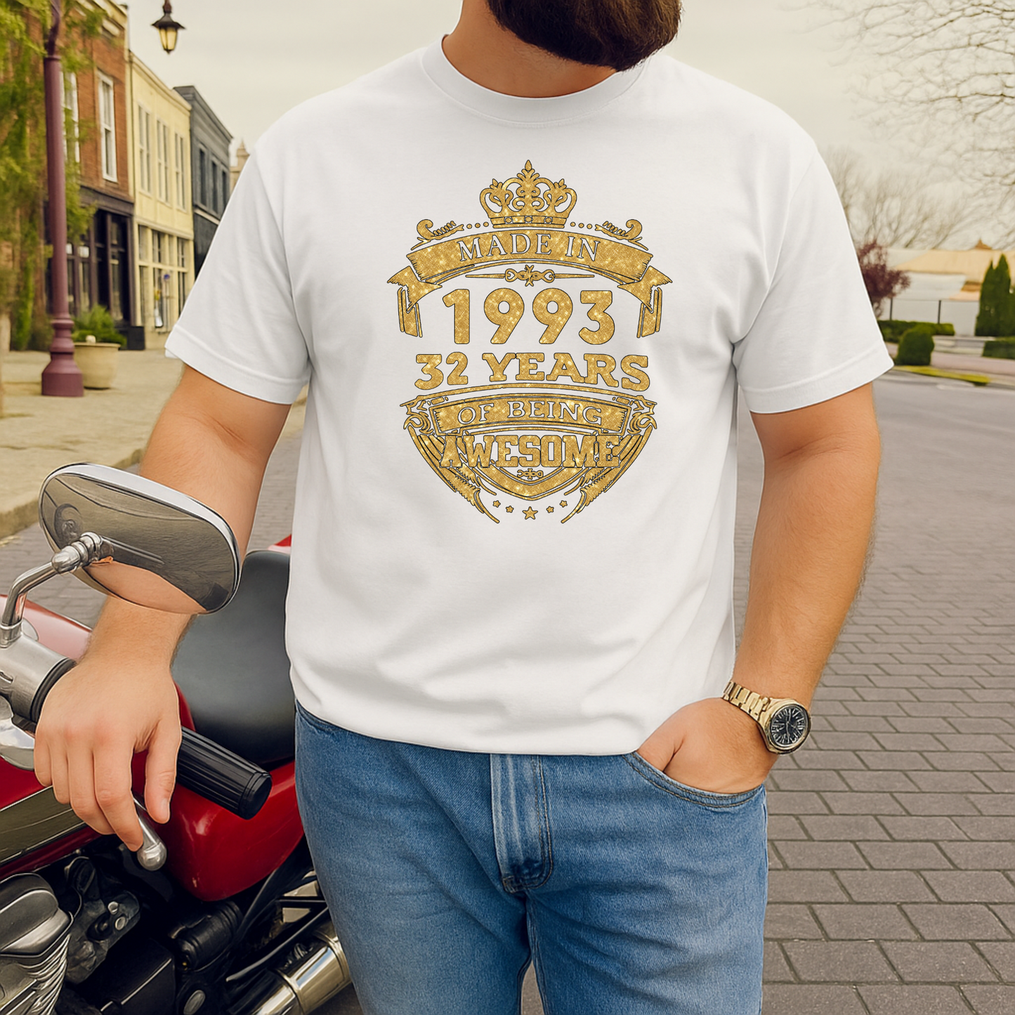 MADE IN 1993 32 YEARS OF BEING AWESOME PREMIUM QUALITY CLASSIC T-SHIRT