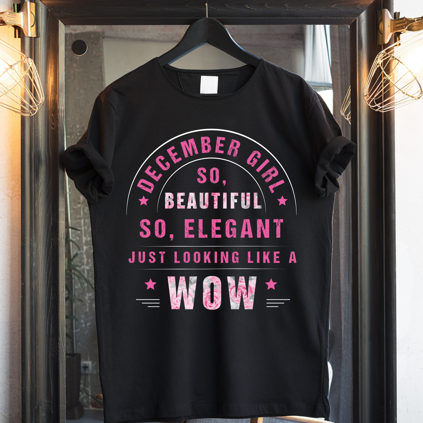 DECEMBER GIRL ELEGANT PREMIUM QUALITY T-SHIRT