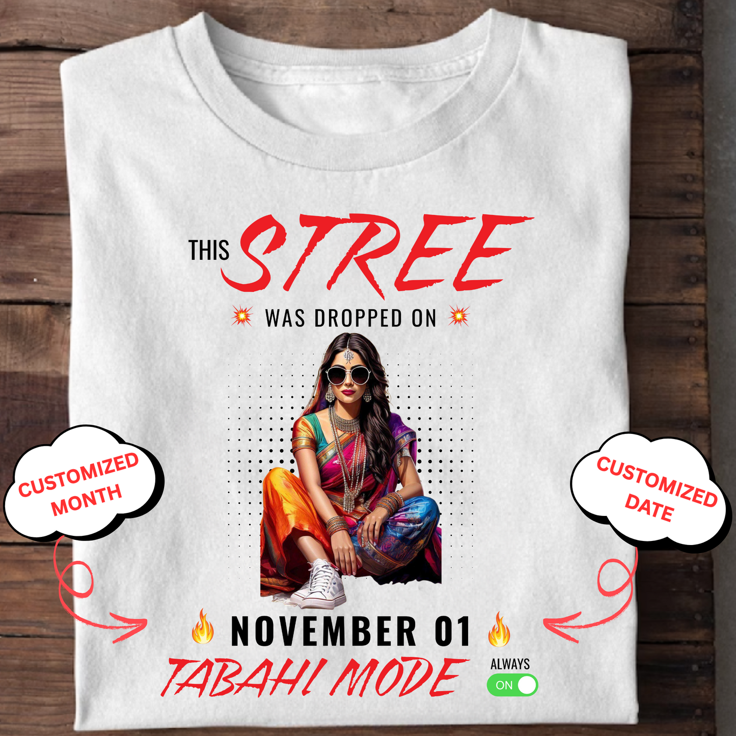 CUSTOMIZED-STREE, TABAHI MODE CLASSIC T-SHIRT