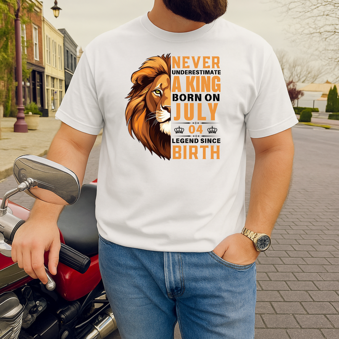 KING JULY 04 PREMIUM QUALITY T-SHIRT