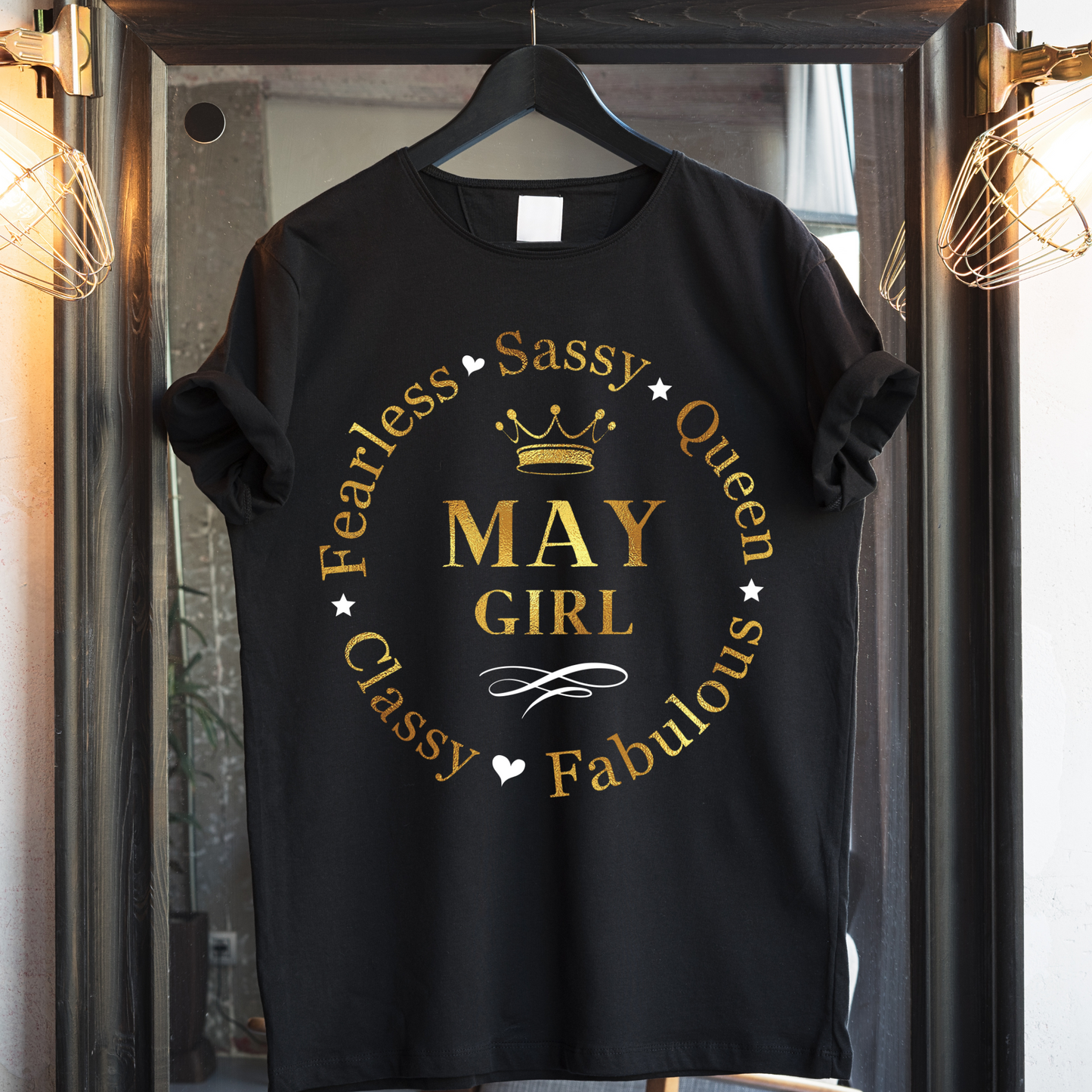 MAY FEARLESS GIRL PREMIUM QUALITY WOMEN'S T-SHIRT