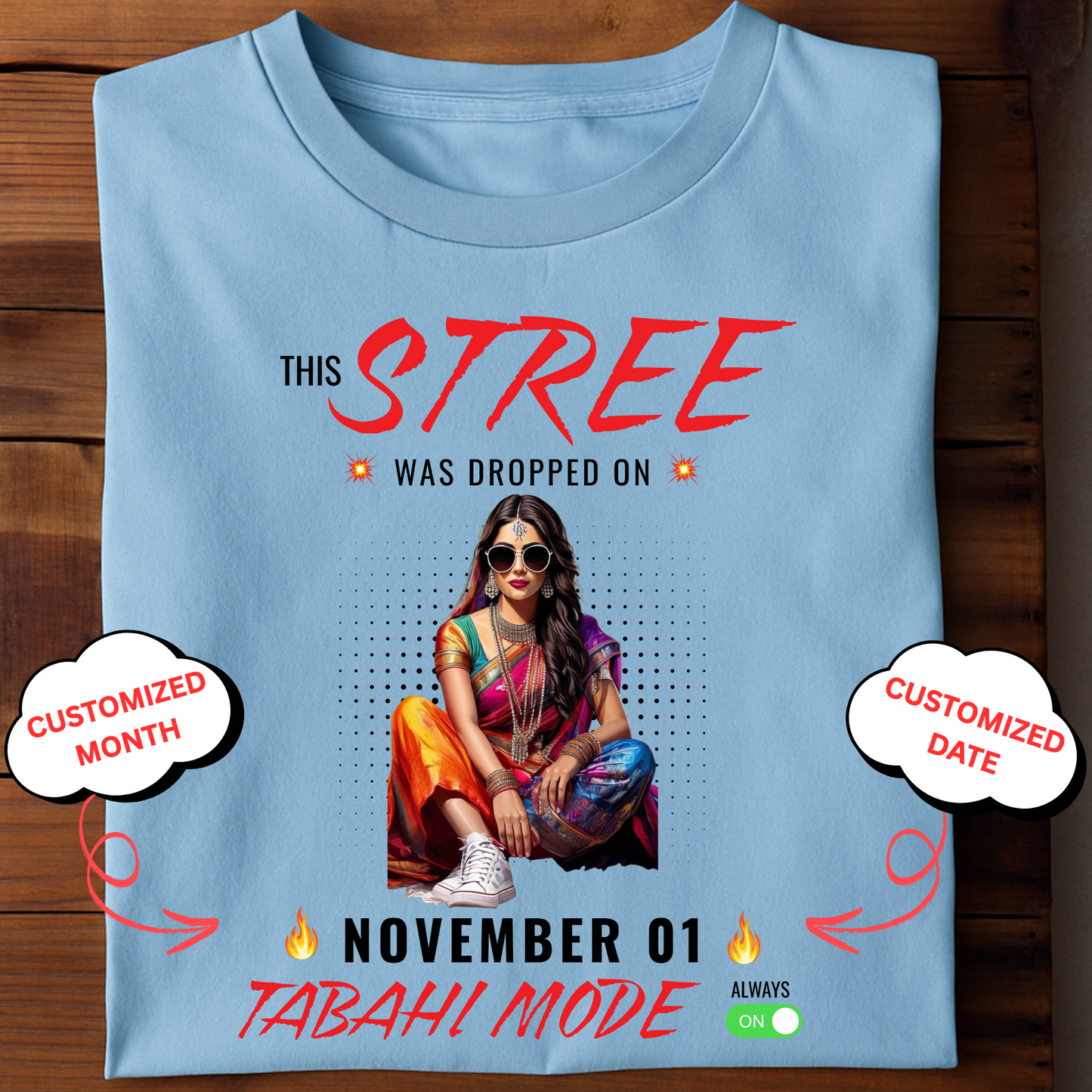 CUSTOMIZED-STREE, TABAHI MODE CLASSIC T-SHIRT