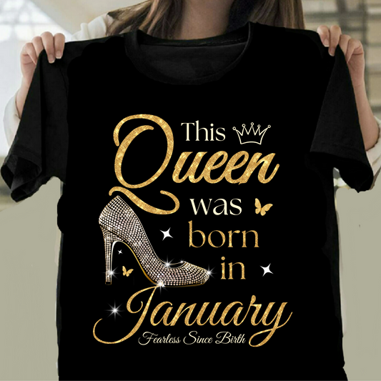 THIS QUEEN WAS BORN IN JANUARY PREMIUM CLASSIC T-SHIRT